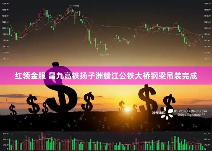 红领金服 昌九高铁扬子洲赣江公铁大桥钢梁吊装完成